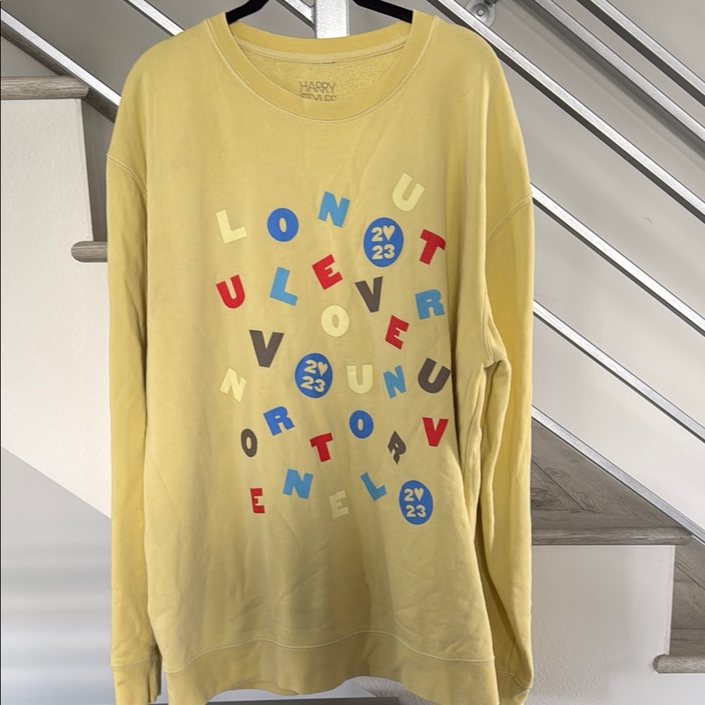 Harry Styles Yellow Graphic Sweatshirt